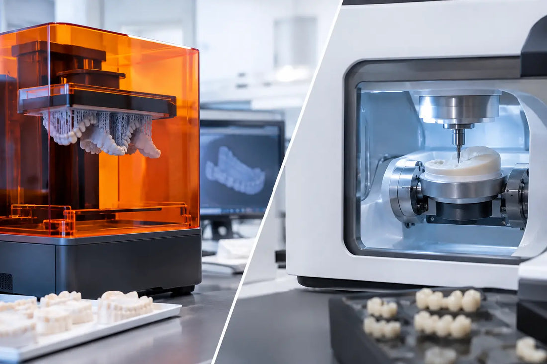 Impresión 3D vs fresado dental: cuál conviene
