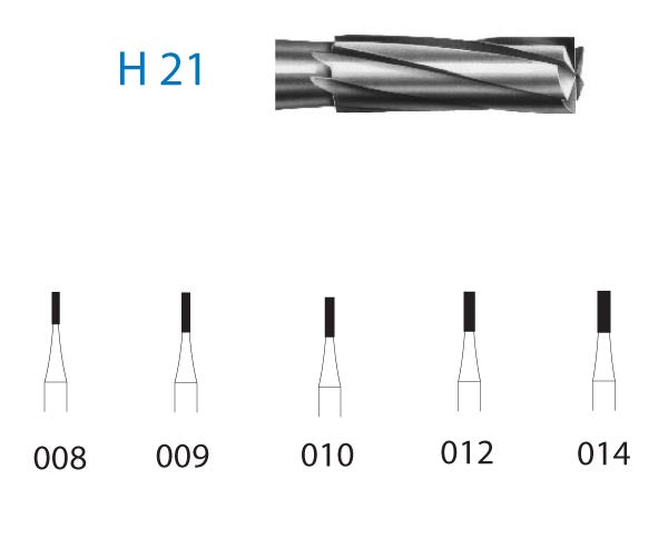 H21.314.008 KOMET MADUIXA C. TUNGSTÈ CILÍNDRICA TURBINA ø 008 5 u.