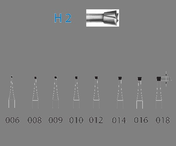 H2.314.006 KOMET TUNGSTEN C. MILL INVERTED CONE TURBINE ø 006 5 units