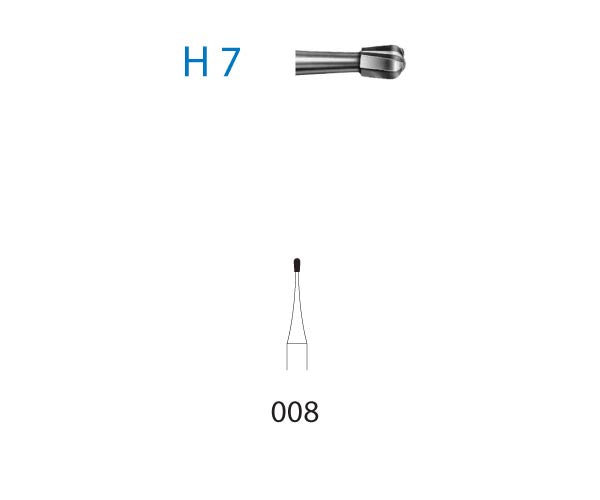 H7.313.008 KOMET MADUIXA C. TUNGSTÈ PERA TURBINA CURT ø 008 5 ut.