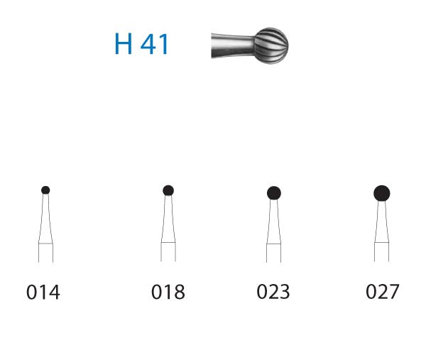 H41.204.014  KOMET FRESA C. TUNGSTENO BOLA CONTRAANGULO ø 014  5 ud.