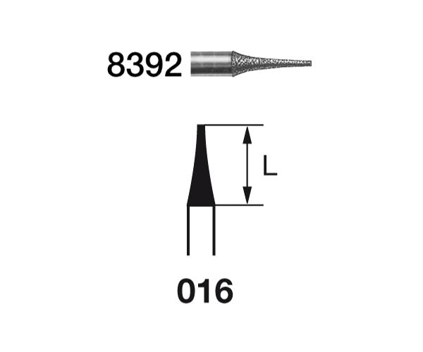 8392.314.016 KOMET MADUIXA DIAMANT FORMES ESPECIALS TURBINA ø 016 GRA FINO 5 u.