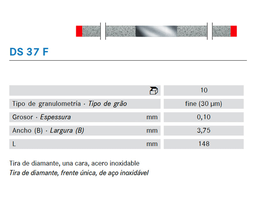 TIRES POLIR KOMET DS37F.0. KOMET diamant 10 u.