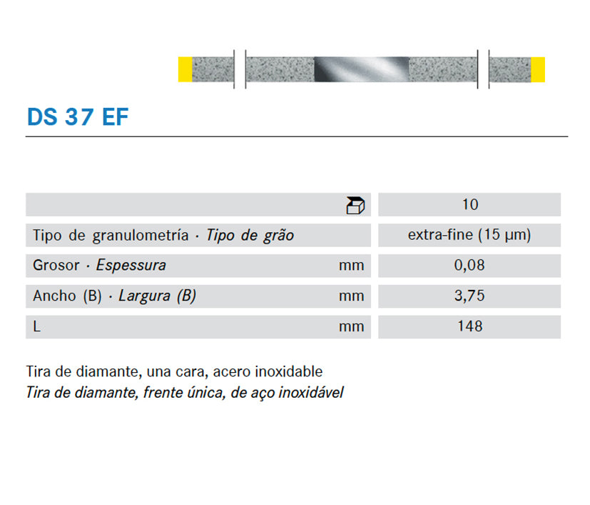 TIRES POLIR KOMET DS37EF.0. KOMET diamant 10 u.