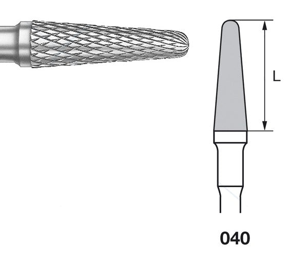 H79EF.104.040 KOMET MADUIXA C. TUNGSTÉ CONICA ARRODONIDA PEÇA DE MÀ ø 040 - 1uds