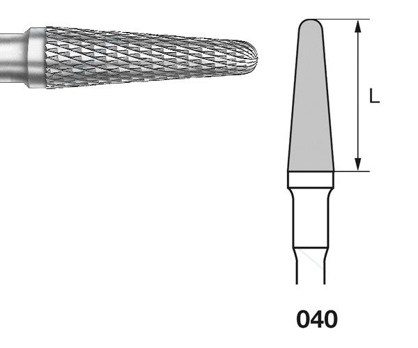 H79DF.104.040 KOMET MADUIXA C. TUNGSTENO CONICA ARRODONIDA PEÇA DE MÀ ø 040 - 1uds