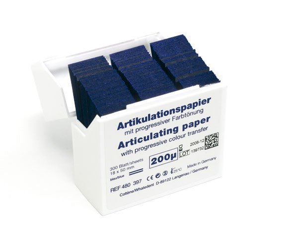 HANEL ARTICULATING PAPER 200 µ blue/blue 300 units