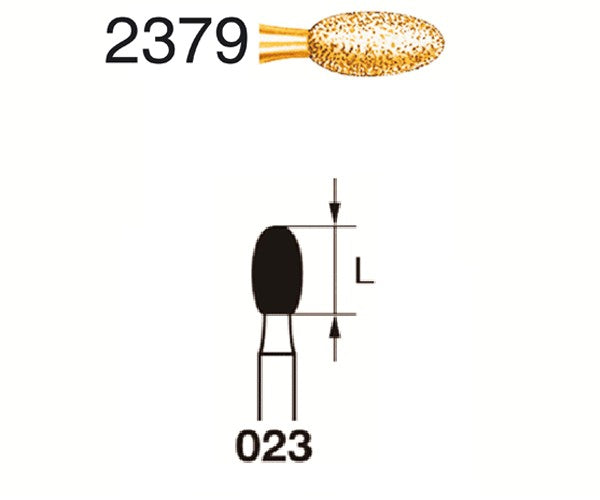 2379.314.023 KOMET MADUIXA DIAMANT OU TURBINA ø 023 GRA EXTRA GRUIXUT 5 u.