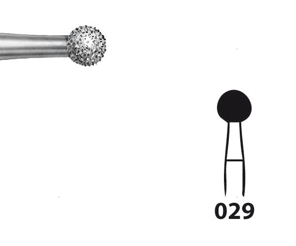 801.104.029 KOMET FRESA DIAMANTE REDONDA PIEZA DE MANO ø 029 - 5uds