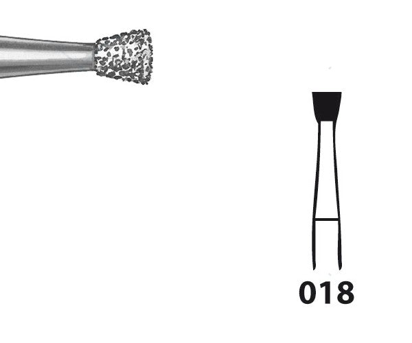 805.104.018 KOMET FRESA DIAMANTE CONO INVERTIDO PIEZA DE MANO ø 018 - 5uds