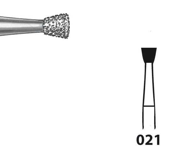805.104.021 KOMET FRESA DIAMANTE CONO INVERTIDO PIEZA DE MANO ø 021 - 5uds