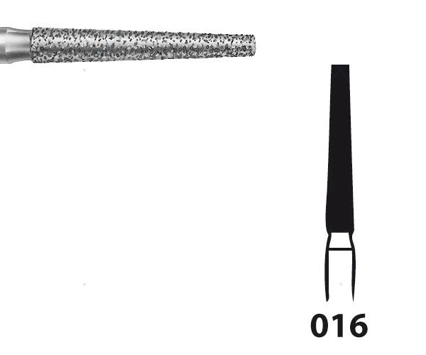 848.104.016 KOMET CONICAL DIAMOND BURNER HANDPIECE ø 016 - 5pcs