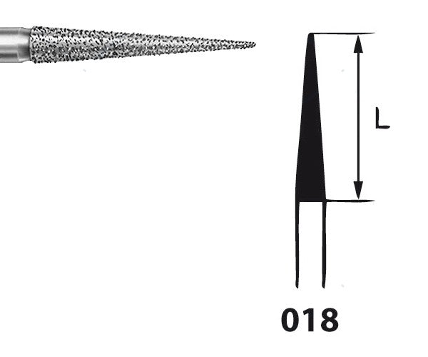 859.104.018 KOMET MADUIXA DIAMANT LLANÇA PEÇA DE MÀ ø 018 - 5uds