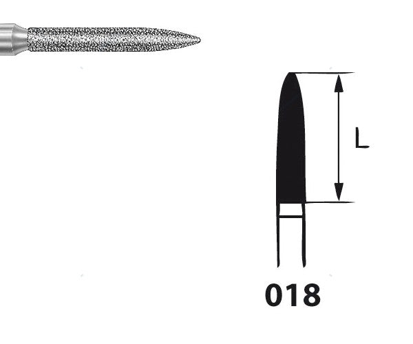 862.104.018 KOMET MADUIXA DIAMANT TRUCA PEÇA DE MÀ ø 018 - 5uds
