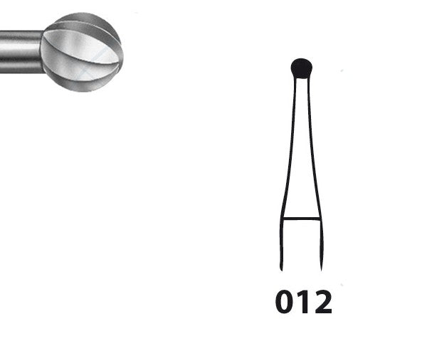 H71.104.012 KOMET FRESA C. TUNGSTENO REDONDA PIEZA DE MANO ø 012 - 5uds