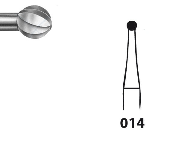 H71.104.014 KOMET FRESA C. TUNGSTENO REDONDA PIEZA DE MANO ø 014 - 5uds