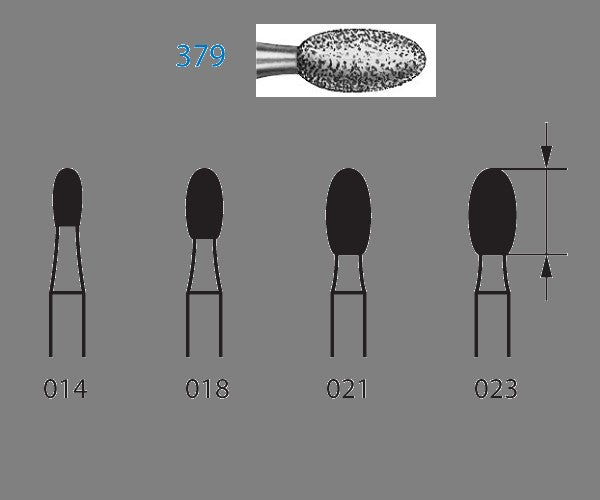 379.314.023 KOMET STRAWBERRY DIAMOND EGG TURBINE ø 023 STANDARD GRAIN 5 units