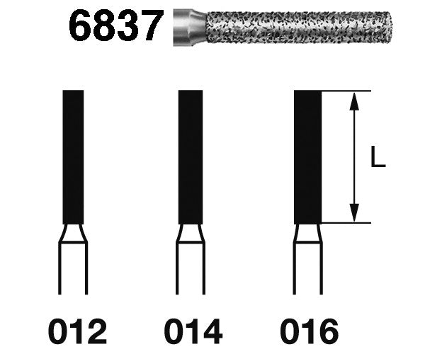 6837.314.014 KOMET MADUIXA DIAMANT CILÍNDRICA TURBINA ø 014 GRA GRUIXUT 5 u.