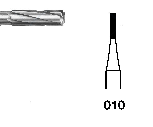 H21.104.010 KOMET FRESA C. TUNGSTENO CILINDRICA PIEZA DE MANO ø 010 - 5uds