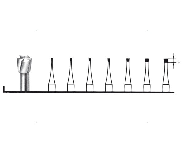 H30.104.006 KOMET TUNGSTEN BURNER INVERTED CONE HANDPIECE ø 006 - 5pcs