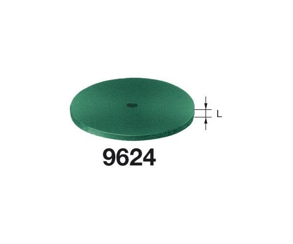 9624.900.220 KOMET GREEN WHEEL POLISHER WITHOUT MANDREL ø 220 - 10 units
