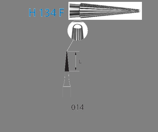 H134F.314.014 KOMET MADUIXA C. TUNGSTENO LLANÇA TURBINA ø 014 5 ut.