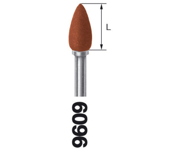 9609.204.045 KOMET pulidor marron p/amalgama 10 ud