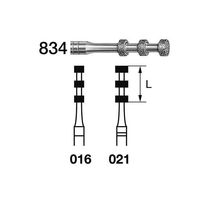 834.314.016 KOMET MADUIXA DIAMANT FORMES ESPECIALS TURBINA ø 016 GRA ESTANDAR 5 u.