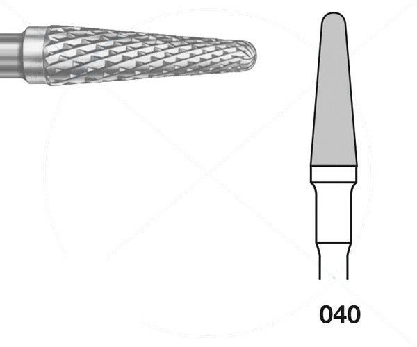 H79EA.104.040 KOMET TUNGSTEN CONICAL ROUNDED BURN FOR HANDPIECE ø 040 - 1 unit
