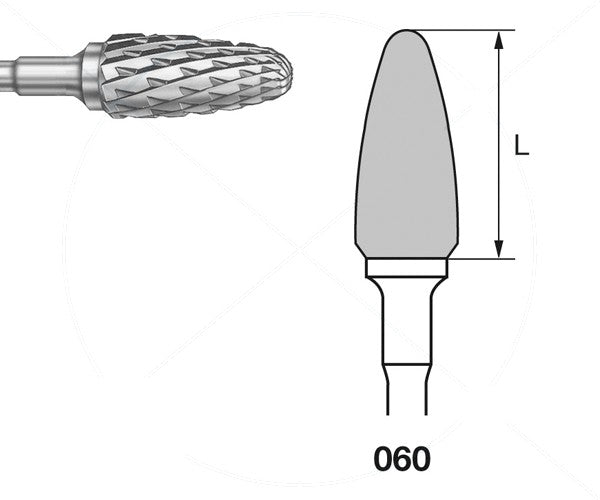 H251GEA.104.060 KOMET MADUIXA C. TUNGSTÉ BELLOTA PEÇA DE MÀ ø 060 - 1uds