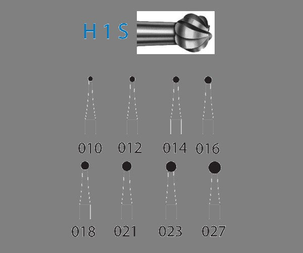 H1S.314.021  KOMET FRESA C. TUNGSTENO BOLA TURBINA ø 021  5 ud.