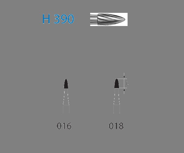 H390.204.018  KOMET FRESA C. TUNGSTENO GRANADA CONTRAANGULO ø 018  5 ud.