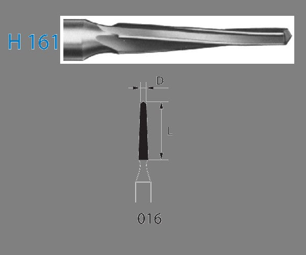H161.314.016 KOMET MADUIXA C. TUNGSTÈ CONICA TURBINA ø 016 1 ut.
