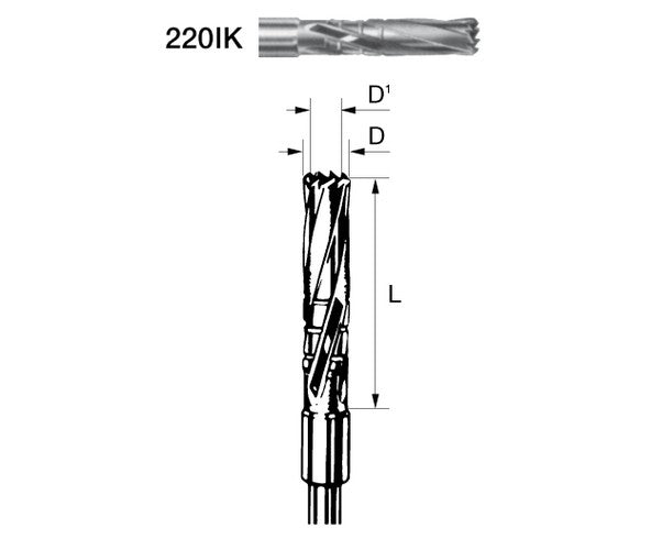 220IK.204.035 KOMET steel surgical internal refrigeration