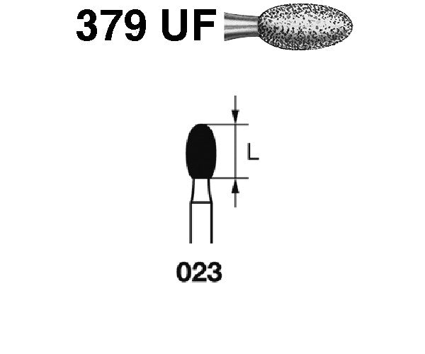 379UF.314.023 KOMET DIAMOND EGG TURBINE STRAWBERRY ø 023 ULTRA FINE GRAIN 5 units
