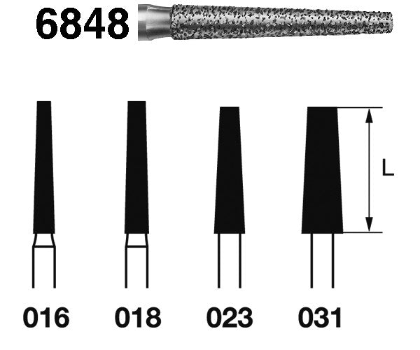 6848.314.016 KOMET MADUIXA DIAMANT CONICA TURBINA ø 016 GRA GRUIXUT 5 u.