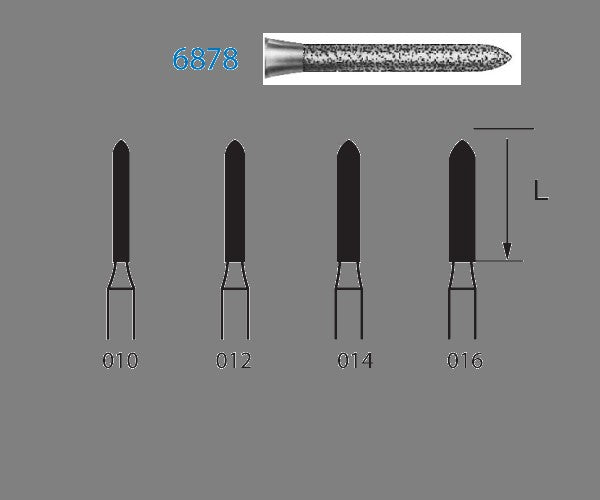 6878.314.012 KOMET DIAMOND TORPEDO TURBINE CUTTER ø 012 COARSE GRAIN 5 units