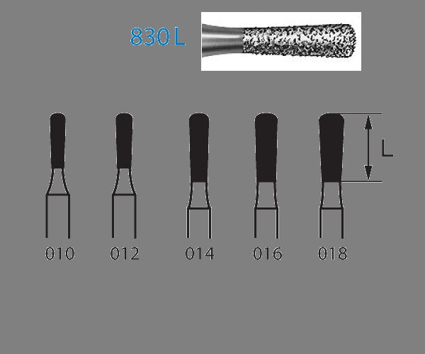 830L.314.010 KOMET MADUIXA DIAMANT PERA TURBINA ø 010 GRA ESTANDAR 5 u.
