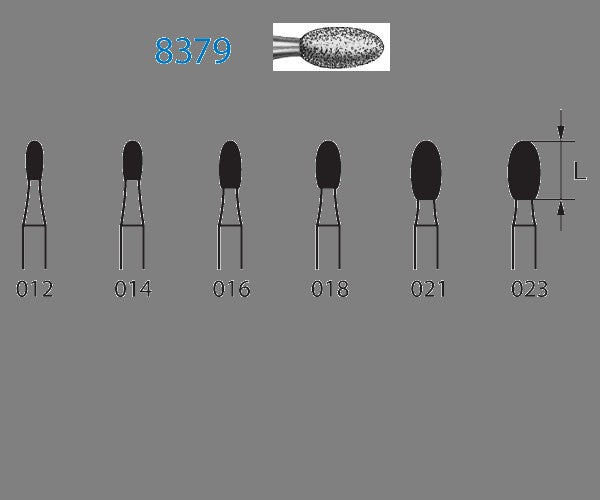 8379.314.012 KOMET MADUIXA DIAMANT OU TURBINA ø 012 GRA FINO 5 u.