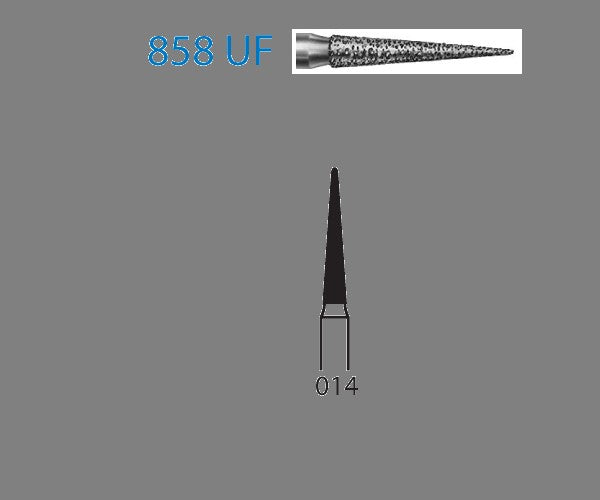 858UF.314.014 KOMET DIAMOND BUR WITH TURBINE LANCE ø 014 ULTRA FINE GRAIN 5 pc.