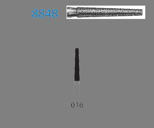 8848.314.016 KOMET CONICAL TURBINE DIAMOND BUR ø 016 FINE GRAIN 5 pc.