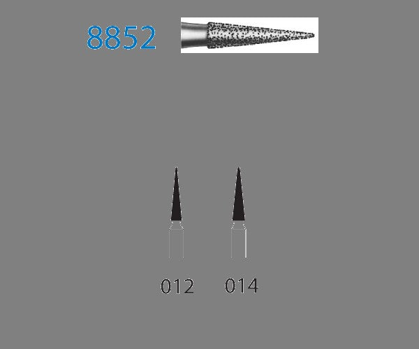 8852.314.014  KOMET FRESA DIAMANTE LANZA TURBINA ø 014 GRANO FINO 5 ud.