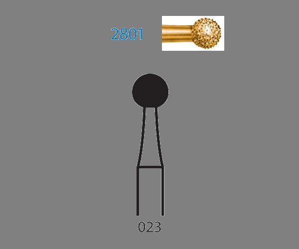 2801.314.023 KOMET MADUIXA DIAMANT BOLA TURBINA ø 023 GRA EXTRA GRUIXUT 5 u.