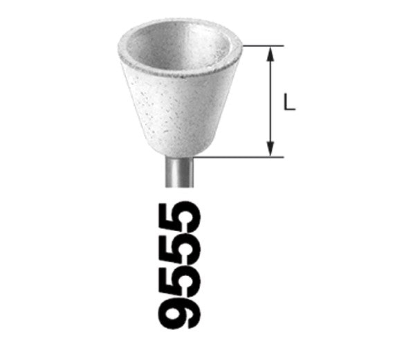 9555.204.100 KOMET pulidor blanco profilaxis 10 ud