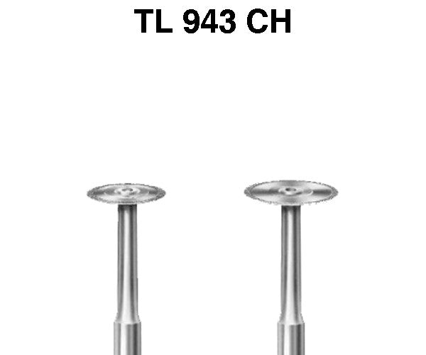 943CH.205.065 KOMET DIAMOND CUTTER LONG CONTRA-ANGLE DISC ø 065 STANDARD GRAIN 1 unit.