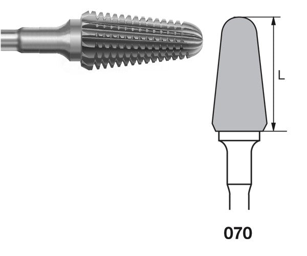 H79GSQ.104.070 KOMET MADUIXA C. TUNGSTÉ CONICA ARRODONIDA PEÇA DE MÀ ø 070 - 1uds