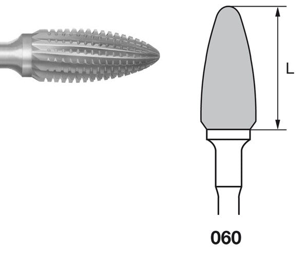 H251GSQ.104.060 KOMET MADUIXA C. TUNGSTÉ BELLOTA PEÇA DE MÀ ø 060 - 1uds