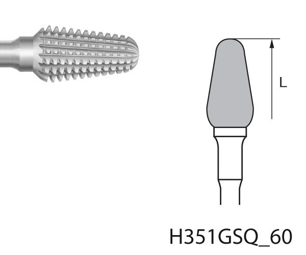 H351GSQ.104.060 KOMET MADUIXA C. TUNGSTÉ BELLOTA PEÇA DE MÀ ø 060 - 1uds