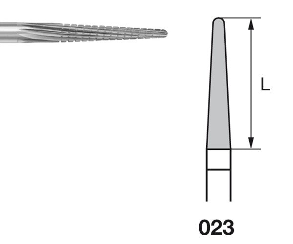 H261GSQ.104.023 KOMET MADUIXA C. TUNGSTENO CONICA ARRODONIDA PEÇA DE MÀ ø 023 - 1uds