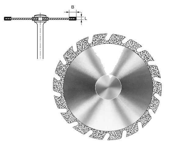 8964.104.300 KOMET DISC DIAMANT DENTAT PEÇA DE MÀ ø 300 - 1uds